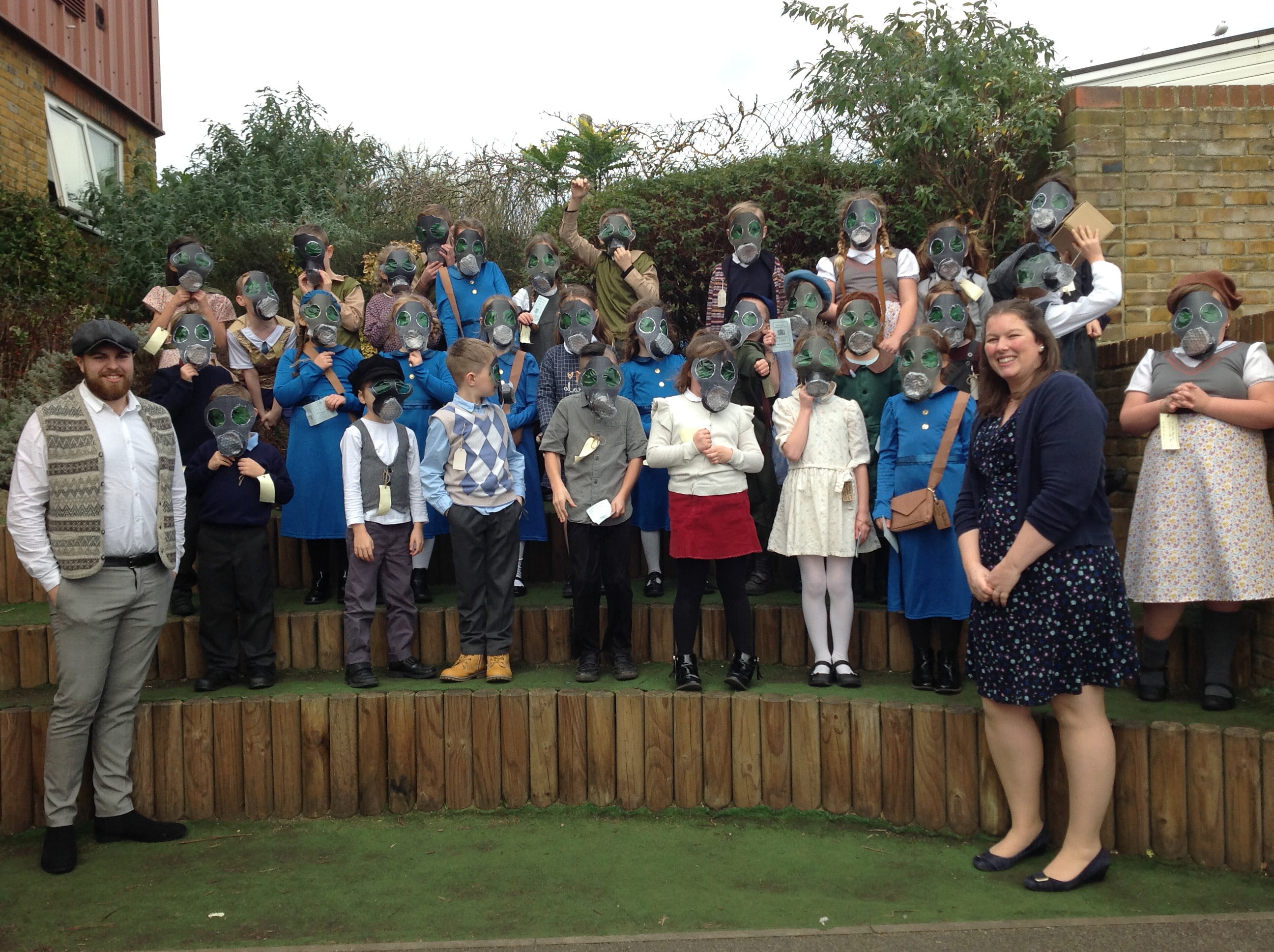 Hoo St Werburgh took part in a WW2 evacuee day 